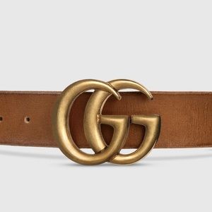 Gucci Brown Wide Belt SZ 110